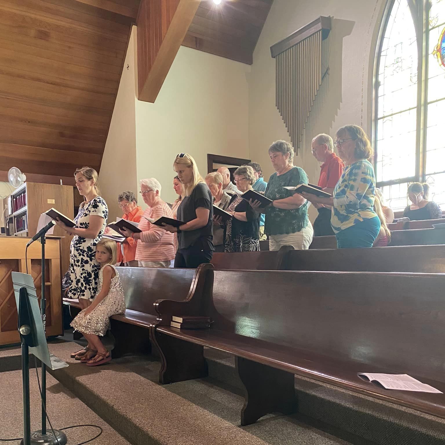 church choir singing